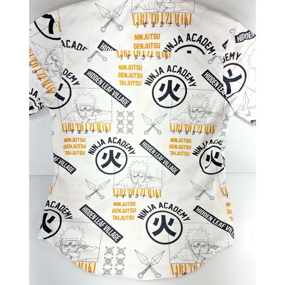 Vintage Naruto Shippuden Collection Button Shirt Mens Medium All Over Print - Picture 9 of 9